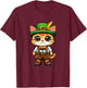 Oktoberfest Cat Funny German Bavarian Lederhosen Cat Lover T-Shirt - T-Shirt | Maroon
