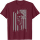 American Flag Motocross Apparel - Motocross Dirt Bike T-Shirt - T-Shirt | Maroon