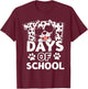Happy 101 Days School Cute Dog 100 Days Smarter Student Kids T-Shirt - T-Shirt | Maroon