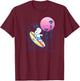 Peanuts - Snoopy Surf Kanji T-Shirt - T-Shirt | Maroon