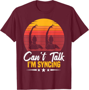 Synchronized Swimming For Synchro Swimmer Artistic T-Shirt - T-Shirt | Maroon