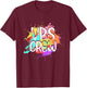 I Love VBS Crew Vacation Bible School Paint Splatter T-Shirt - T-Shirt | Maroon
