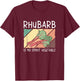 Rhubarb Is My Spirit Vegetable Funny Rhubarb Pie Enthusiasts T-Shirt - T-Shirt | Maroon