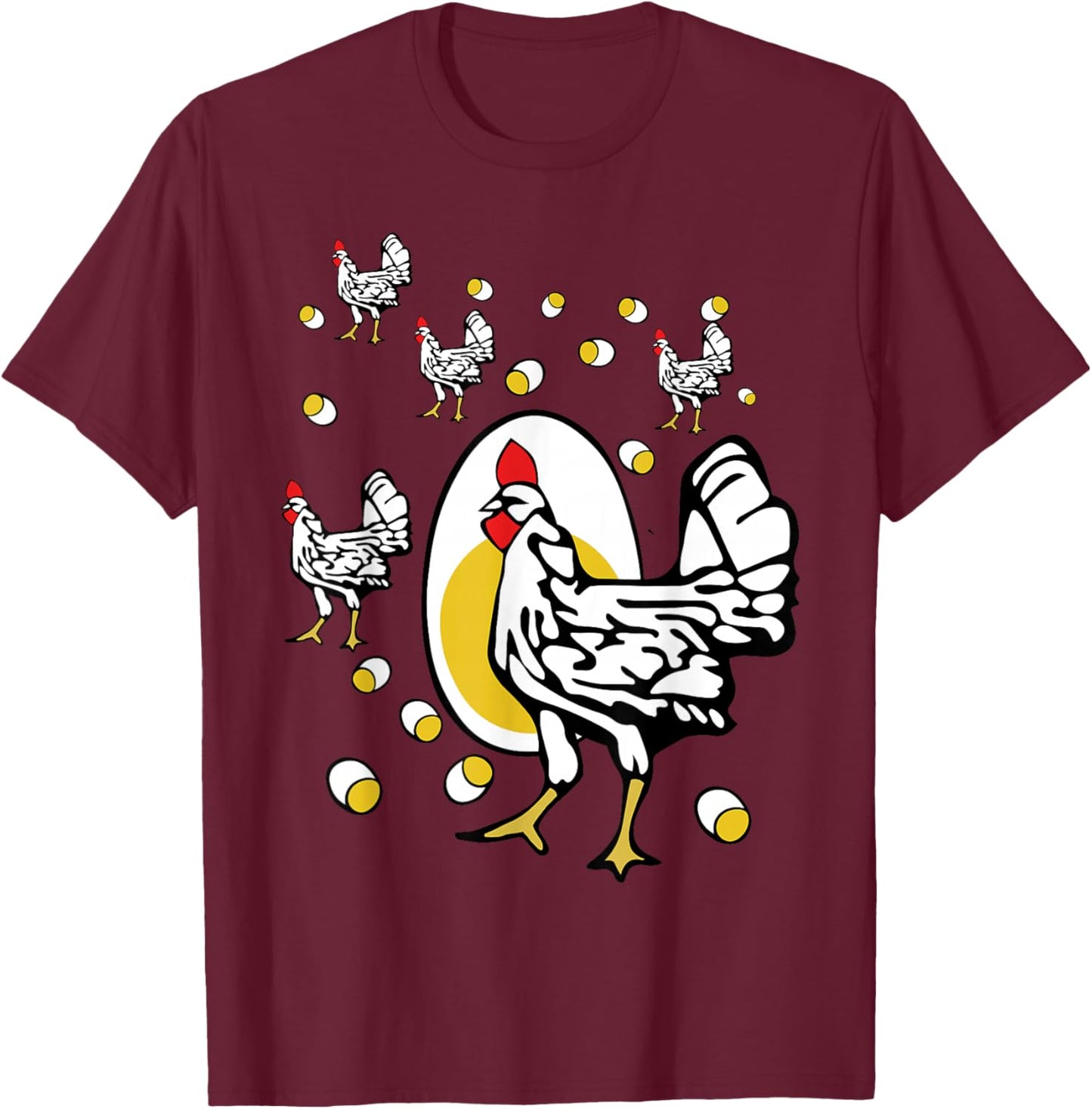 Roseanne Chicken Funny Shirt T-Shirt - T-Shirt | Maroon