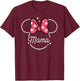 Disney Minnie Mouse Mama Head Icon Magic Mother’s Day T-Shirt - T-Shirt | Maroon