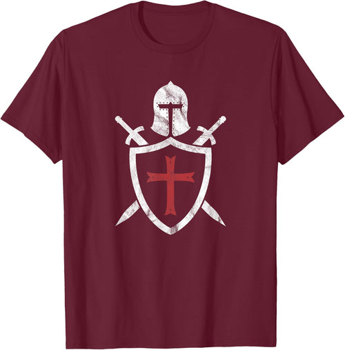 Templar Helmet Cross and Sword Medieval Crusader
