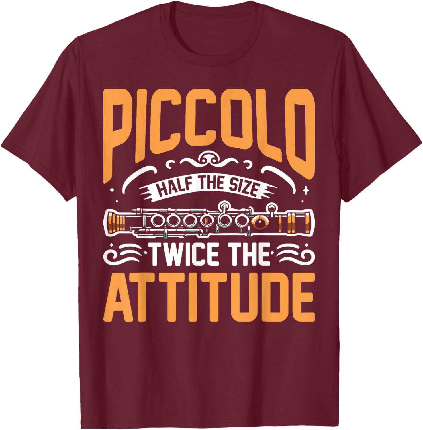 Piccolo Half the Size Twice the Attitude Piccolo T-Shirt - T-Shirt | Maroon