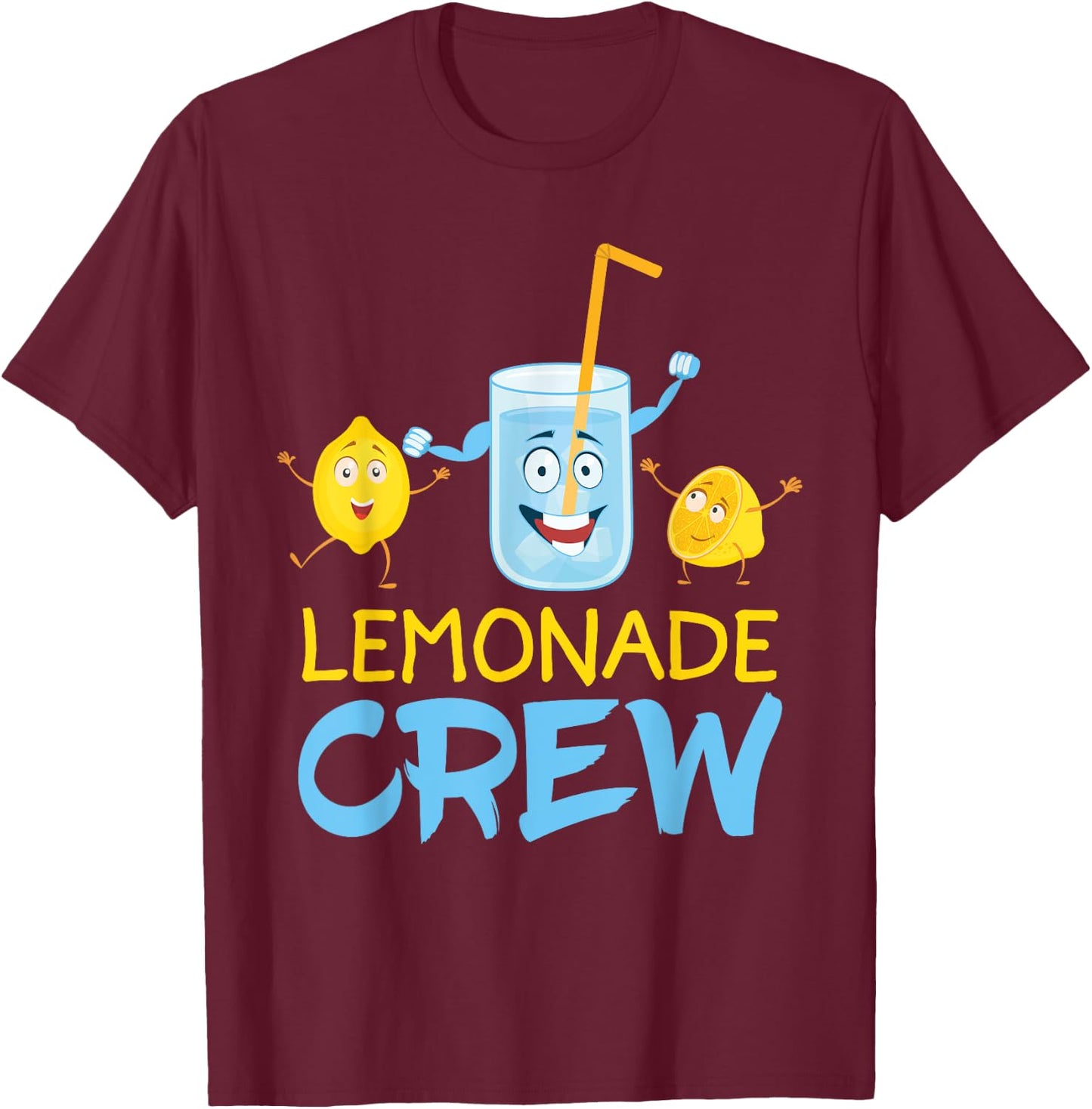 Lemonade Crew Lemon Boss Juice Stand Gift T-Shirt - T-Shirt | Maroon