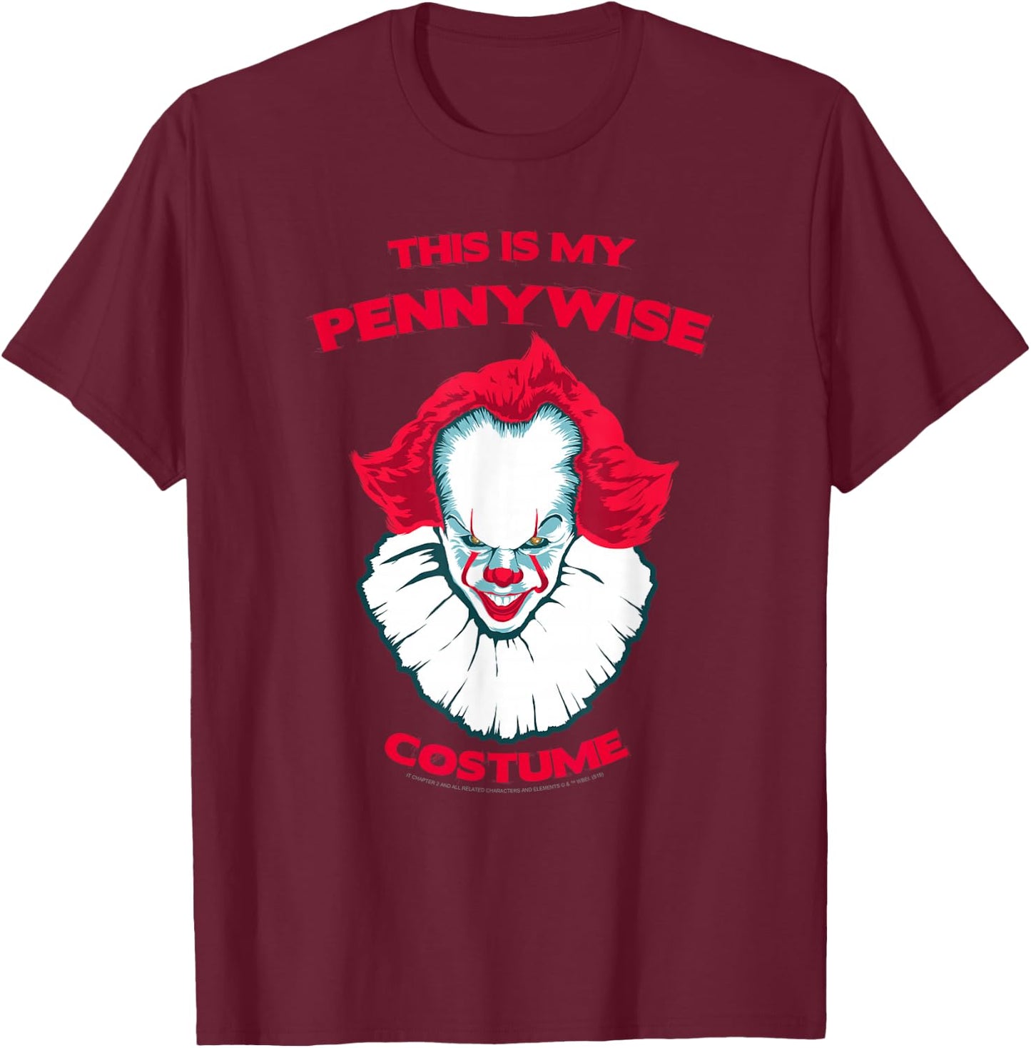 IT This Is My Pennywise Costume T-Shirt - T-Shirt | Maroon