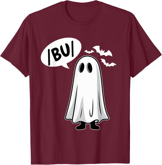 Halloween Speech Therapy Trick or Speech Retro SLP Ghost Boo T-Shirt - T-Shirt | Maroon