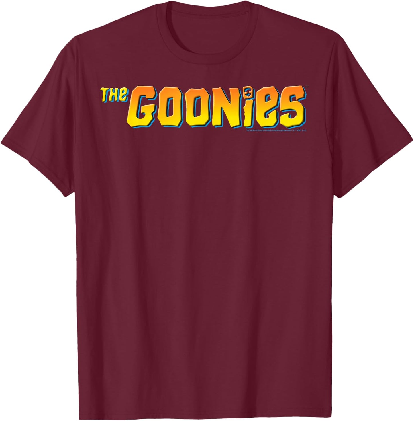 The Goonies Simple Logo T-Shirt - T-Shirt | Maroon