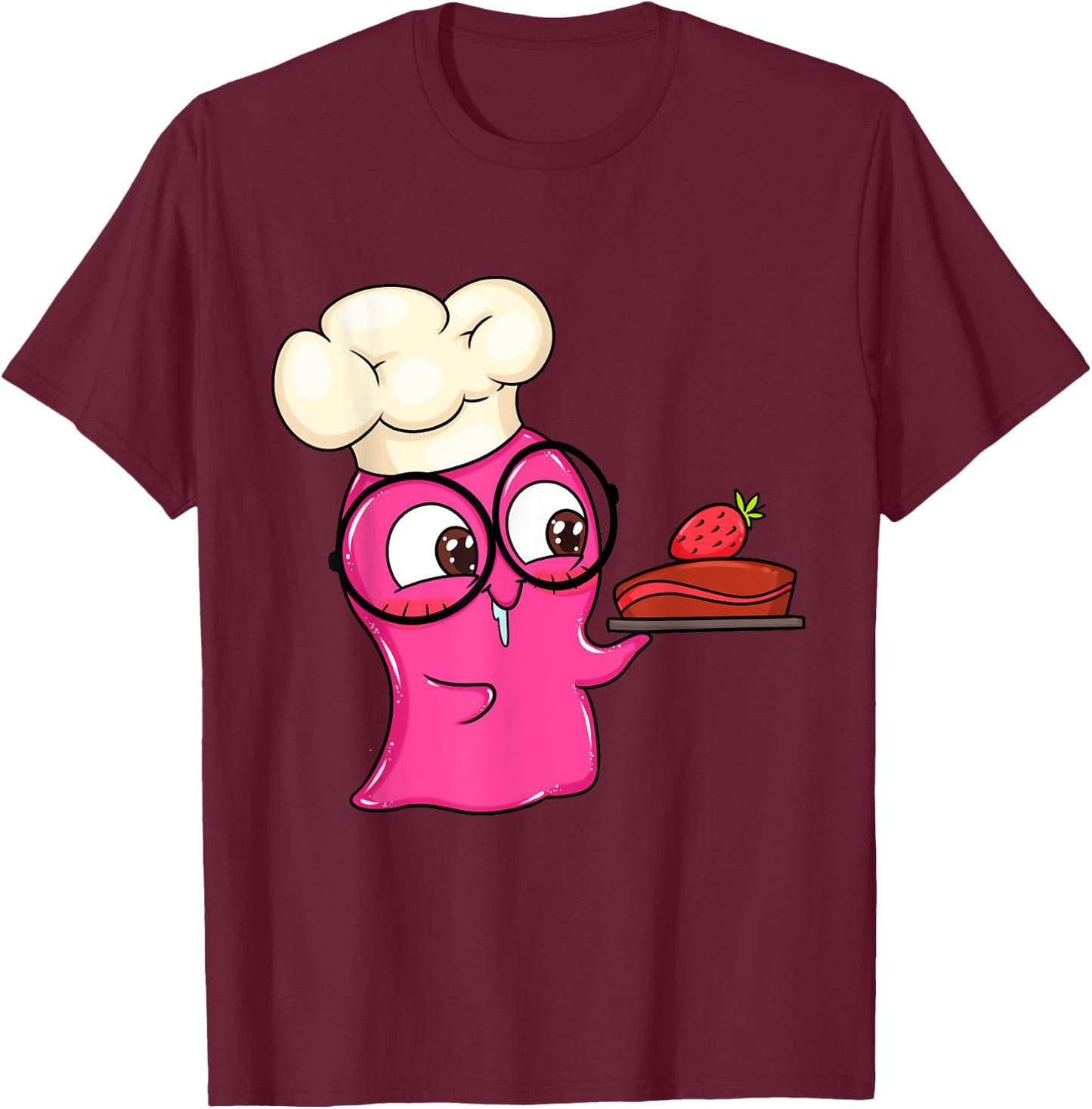 Slime Sam is a Chef T-Shirt - T-Shirt | Maroon