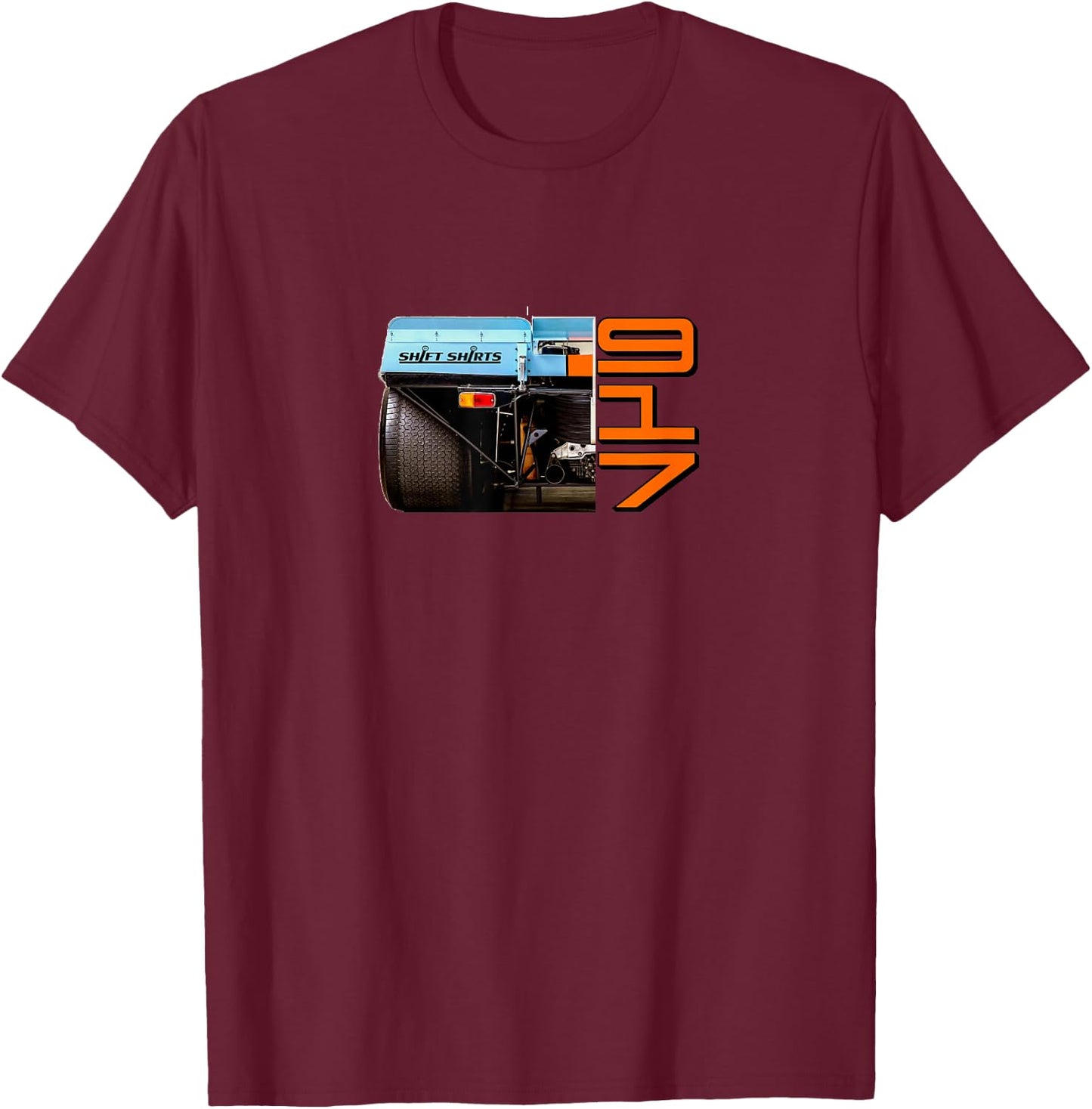 View of Dominance - Lemans 917 Racecar Inspired T-Shirt - T-Shirt | Maroon