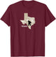 Funny Bigfoot I Believe Loves Texas TX Sasquatch T-Shirt - T-Shirt | Maroon