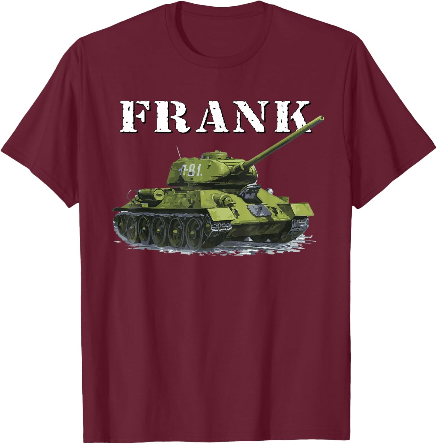 Frank the Tank T-Shirt - T-Shirt | Maroon