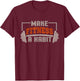 Make Fitness a Habit - Motivational Messages T-Shirt - T-Shirt | Maroon