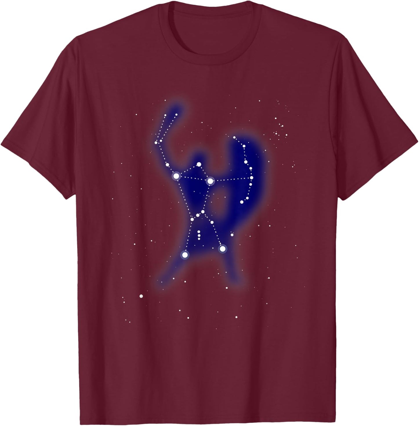Orion The Hunter Night Sky Constellation & Stars T-Shirt - T-Shirt | Maroon