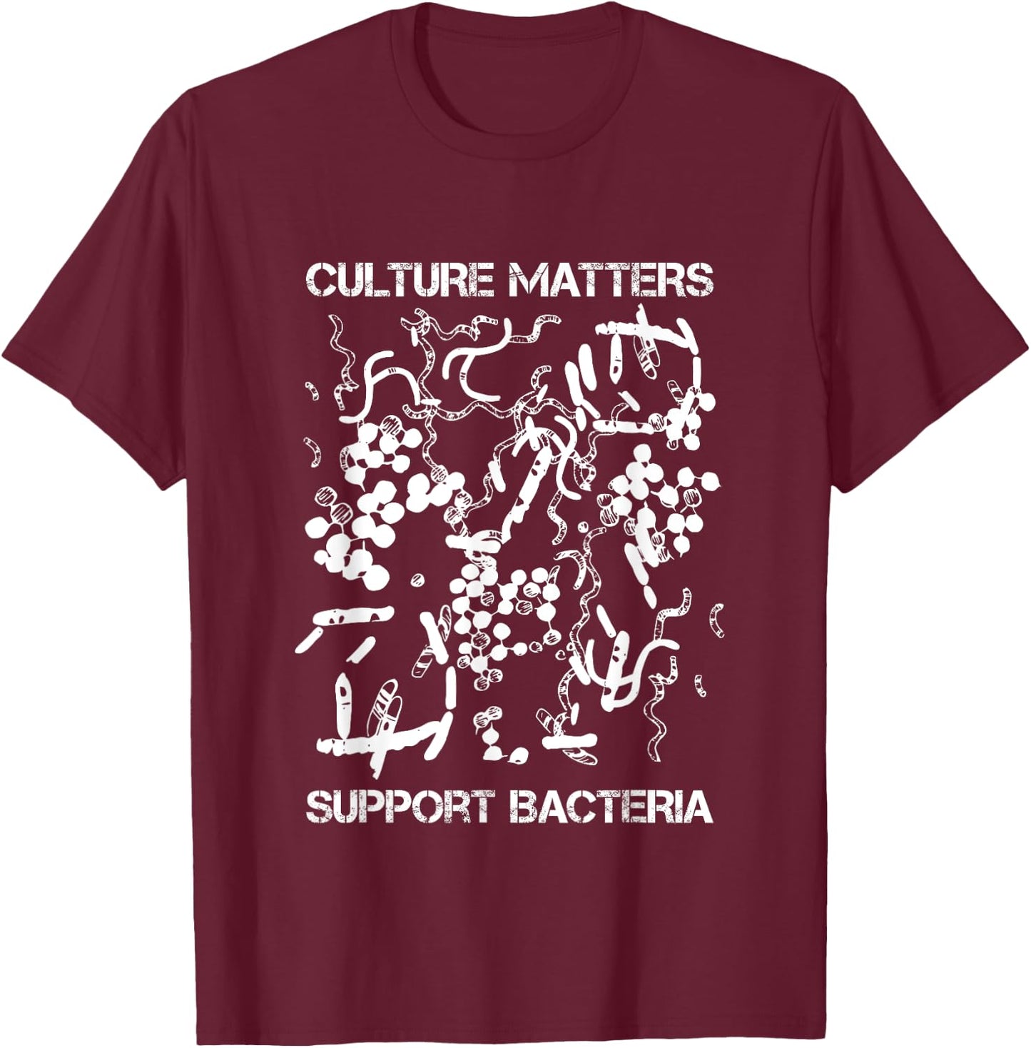 Microbiome Gut Health T-Shirt - T-Shirt | Maroon