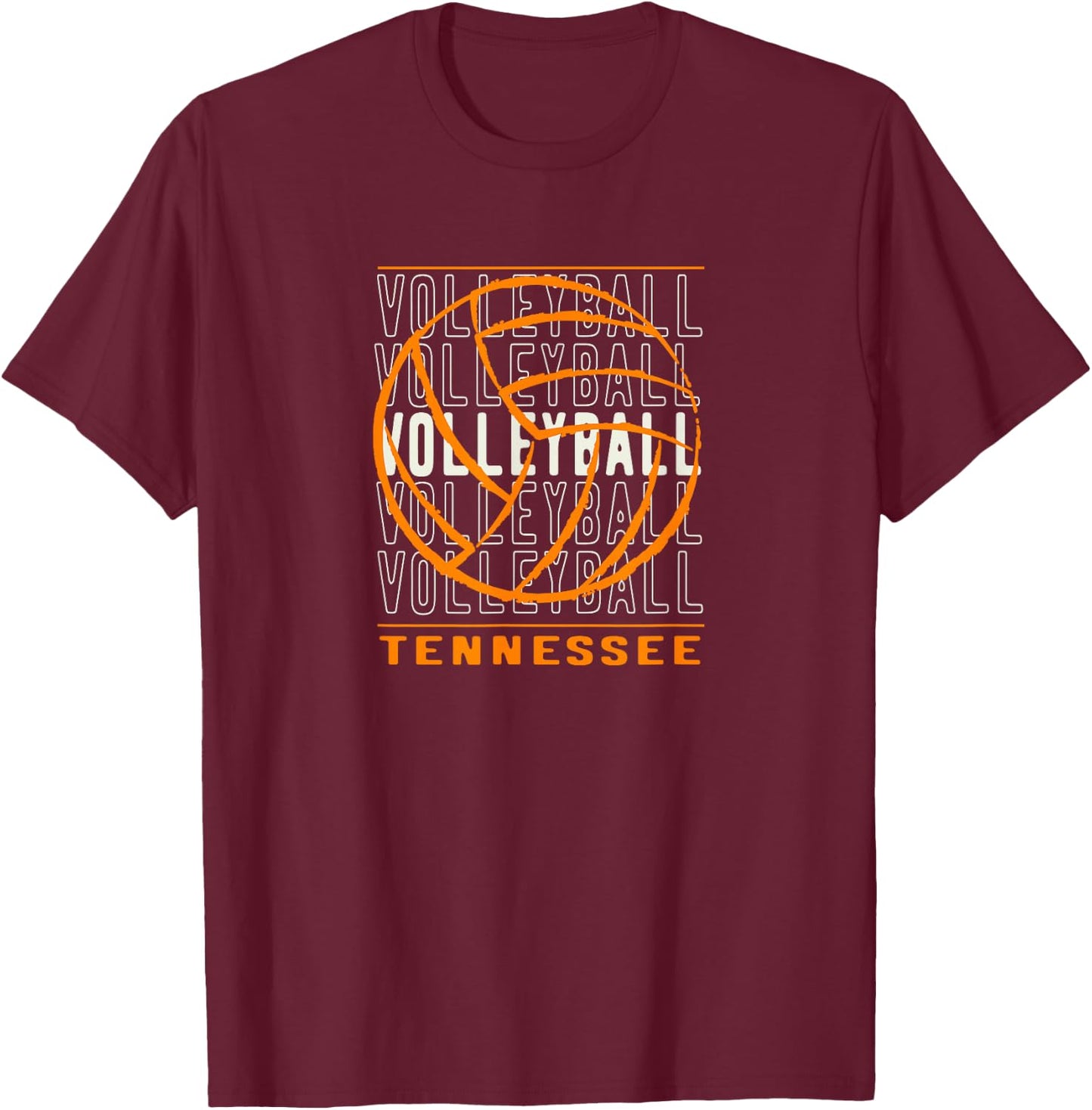 Volleyball Tennessee T-Shirt - T-Shirt | Maroon