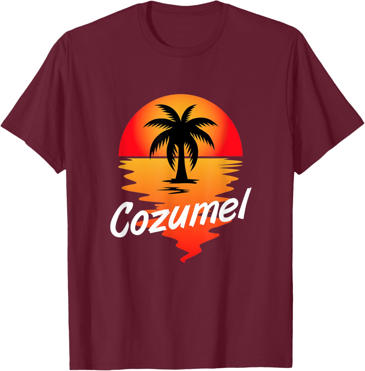 Cozumel Mexico T-Shirt - T-Shirt | Maroon