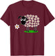 Cute sheep with flower wool for girls and mum T-Shirt - T-Shirt | Maroon