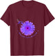 Bird Purple RibbonCancer Survivor Gift Pancreatic Cancer T-Shirt - T-Shirt | Maroon