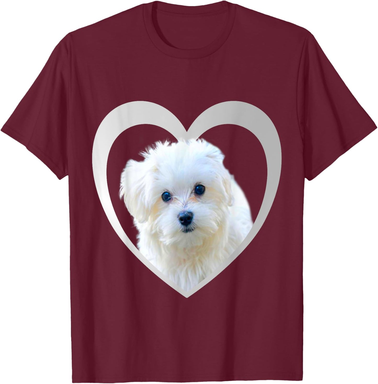 Maltese - Maltese Dog - Maltese Men Women Girls Kids T-Shirt - T-Shirt | Maroon