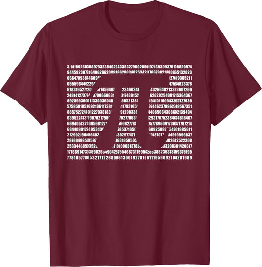 Pi Day 2023 Math Science Funny Teacher Gift | & T-Shirt - T-Shirt | Maroon
