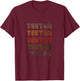 Love Heart Teeter Grunge Vintage Style Black Teeter T-Shirt - T-Shirt | Maroon