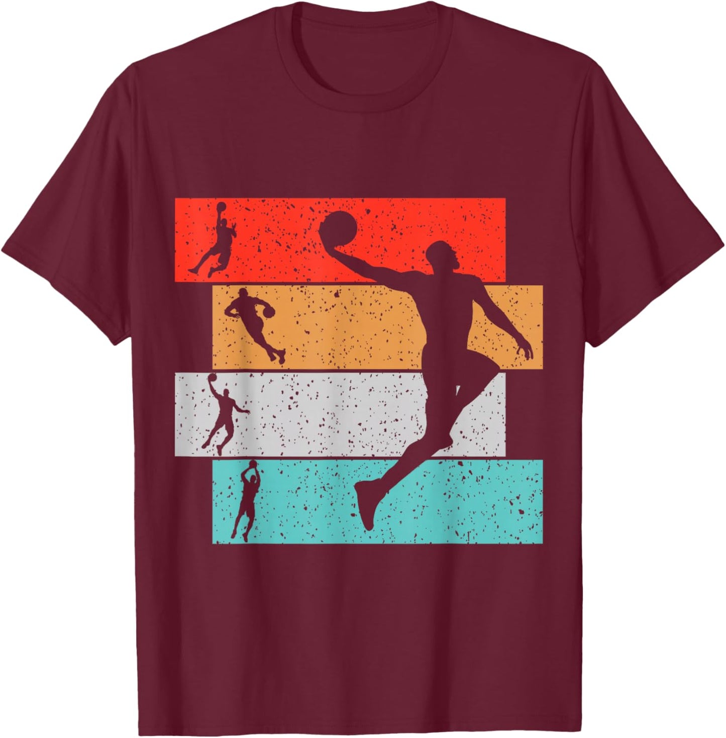Basketballer Basketball Jungen Kinder Herren T-Shirt - T-Shirt | Maroon