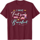 Quilting shirt i drive fast and barefoot T-Shirt - T-Shirt | Maroon