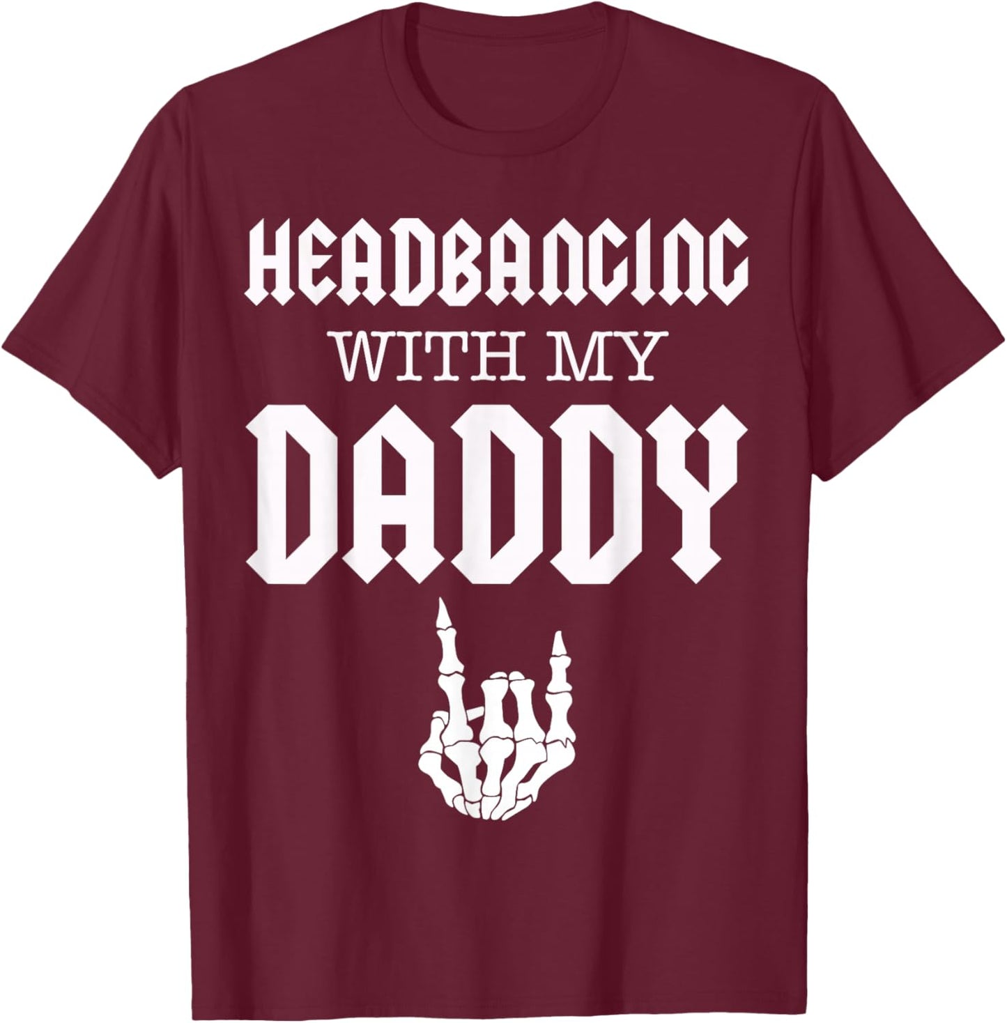 Kids Toddler Metal Concert T-Shirt - T-Shirt | Maroon