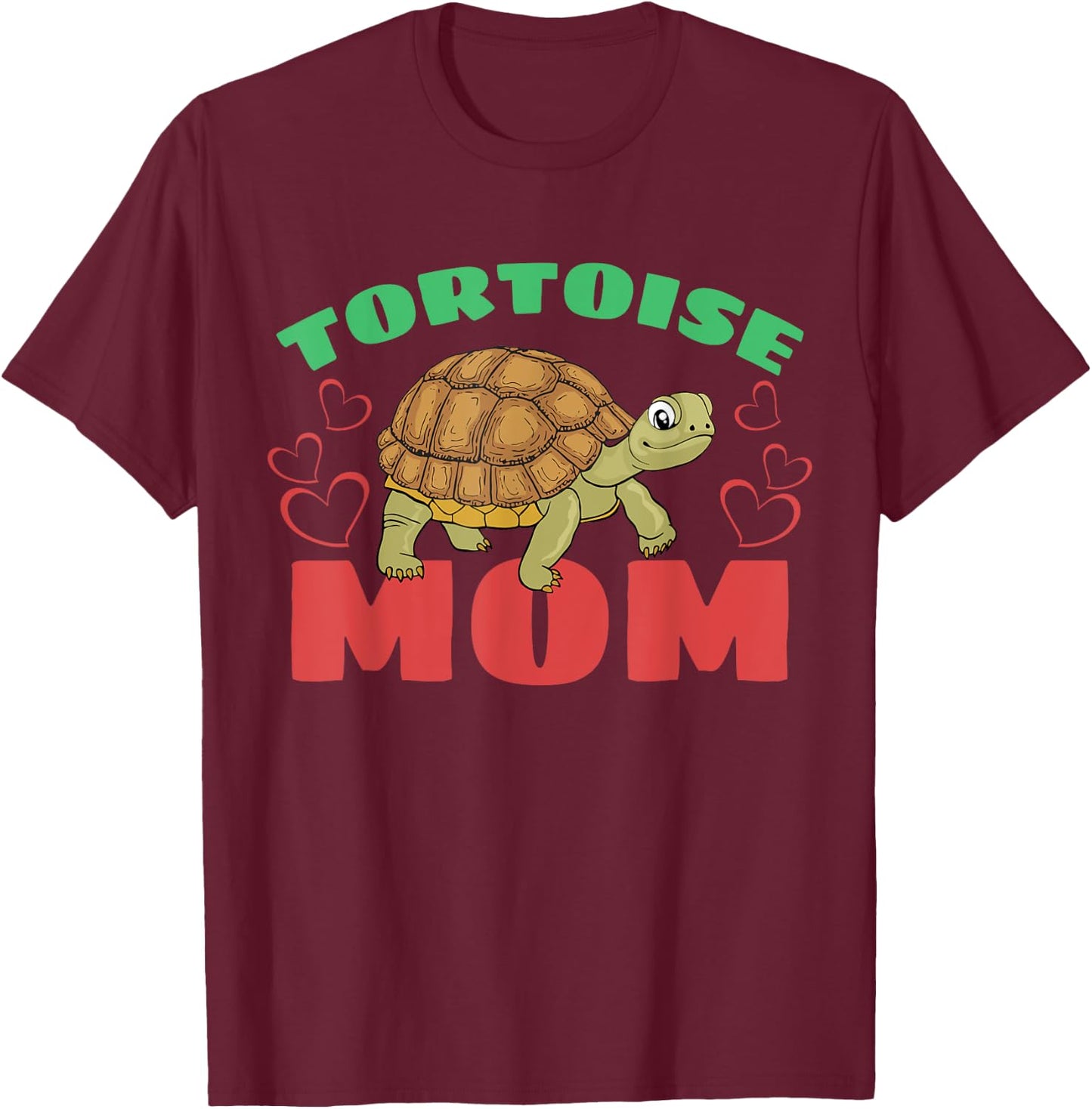Tortoise Mom Sea Turtle Marine Animal T-Shirt - T-Shirt | Maroon