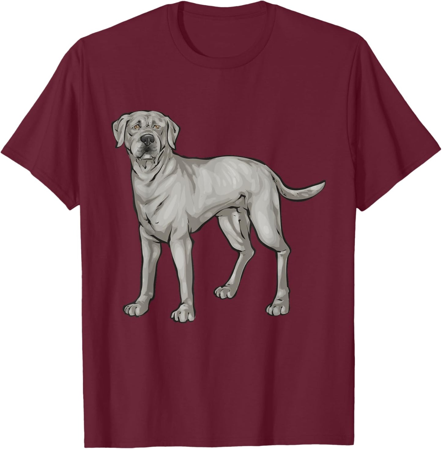 Silver Lab Silver Labrador Retriever T-Shirt - T-Shirt | Maroon