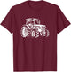 Farm Tractor Agriculture Rancher Farmer T-Shirt - T-Shirt | Maroon