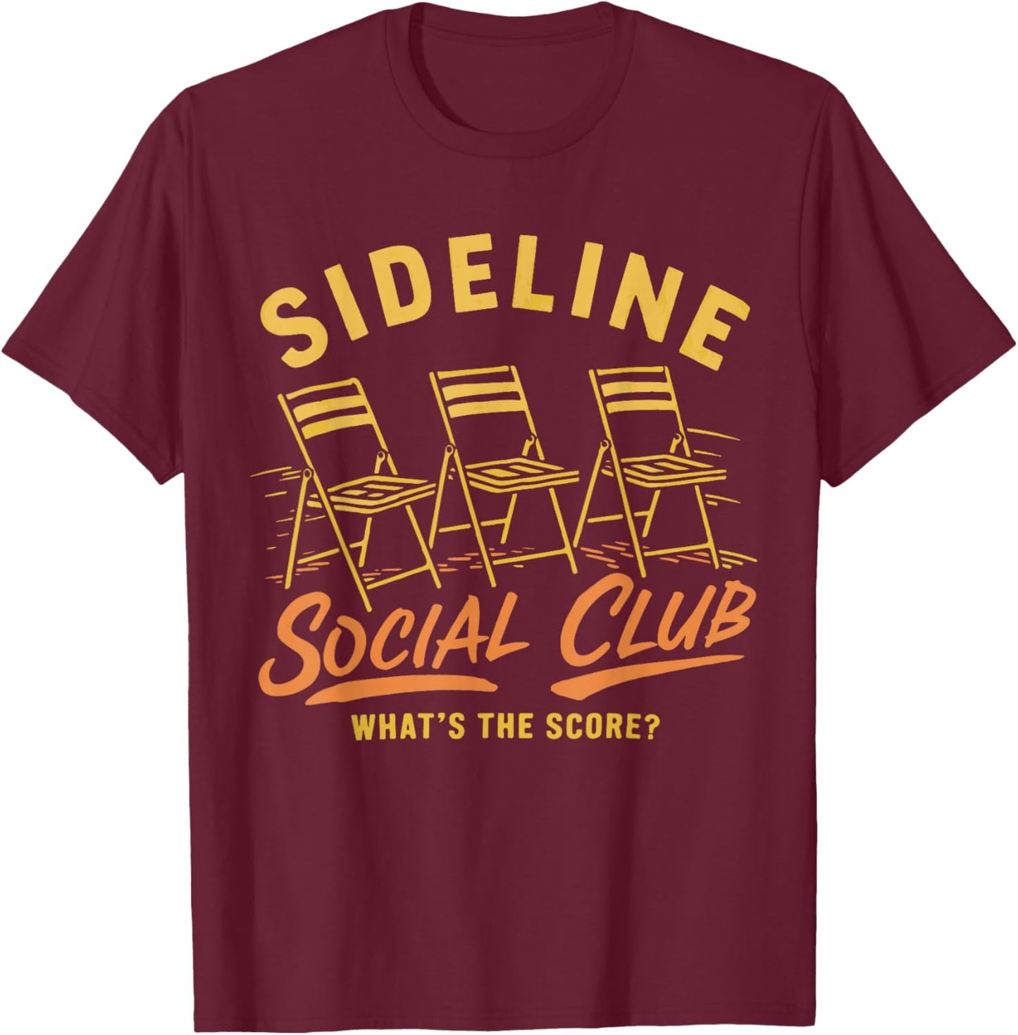 Side Line Social Club T-Shirt - T-Shirt | Maroon