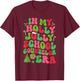 In My Holly Xmas Jolly School Counselor Era Christmas Team T-Shirt - T-Shirt | Maroon