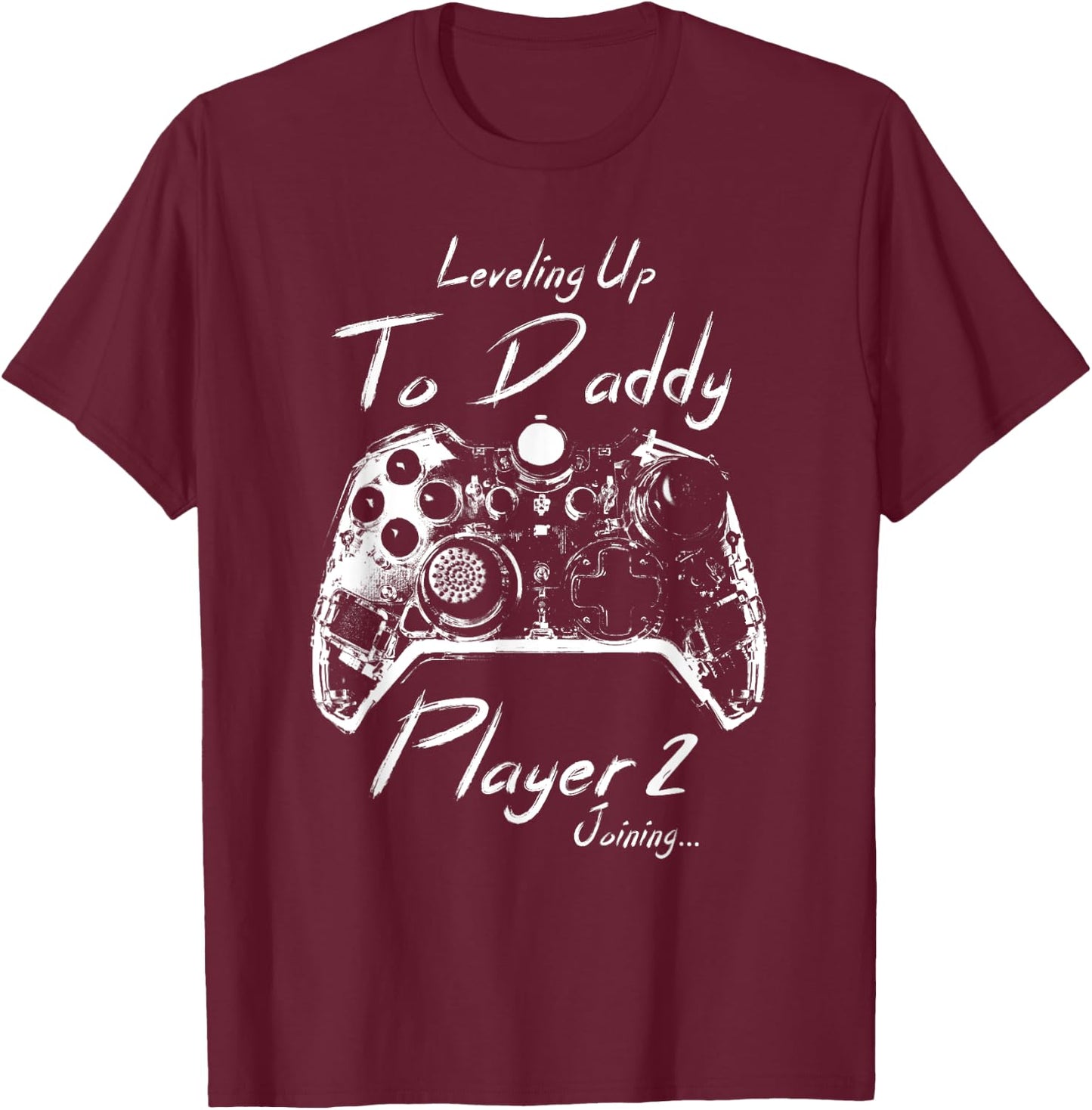 Soon To Be Daddy 2025 Promoted to Dad 2025 Funny Dad T-Shirt - T-Shirt | Maroon