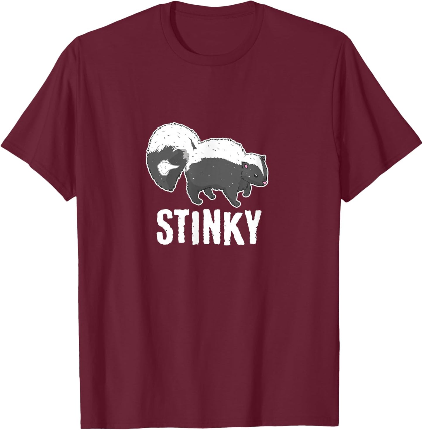 Stinky Skunk Smell Polecat Mammal Animal Lover Kids T-Shirt - T-Shirt | Maroon
