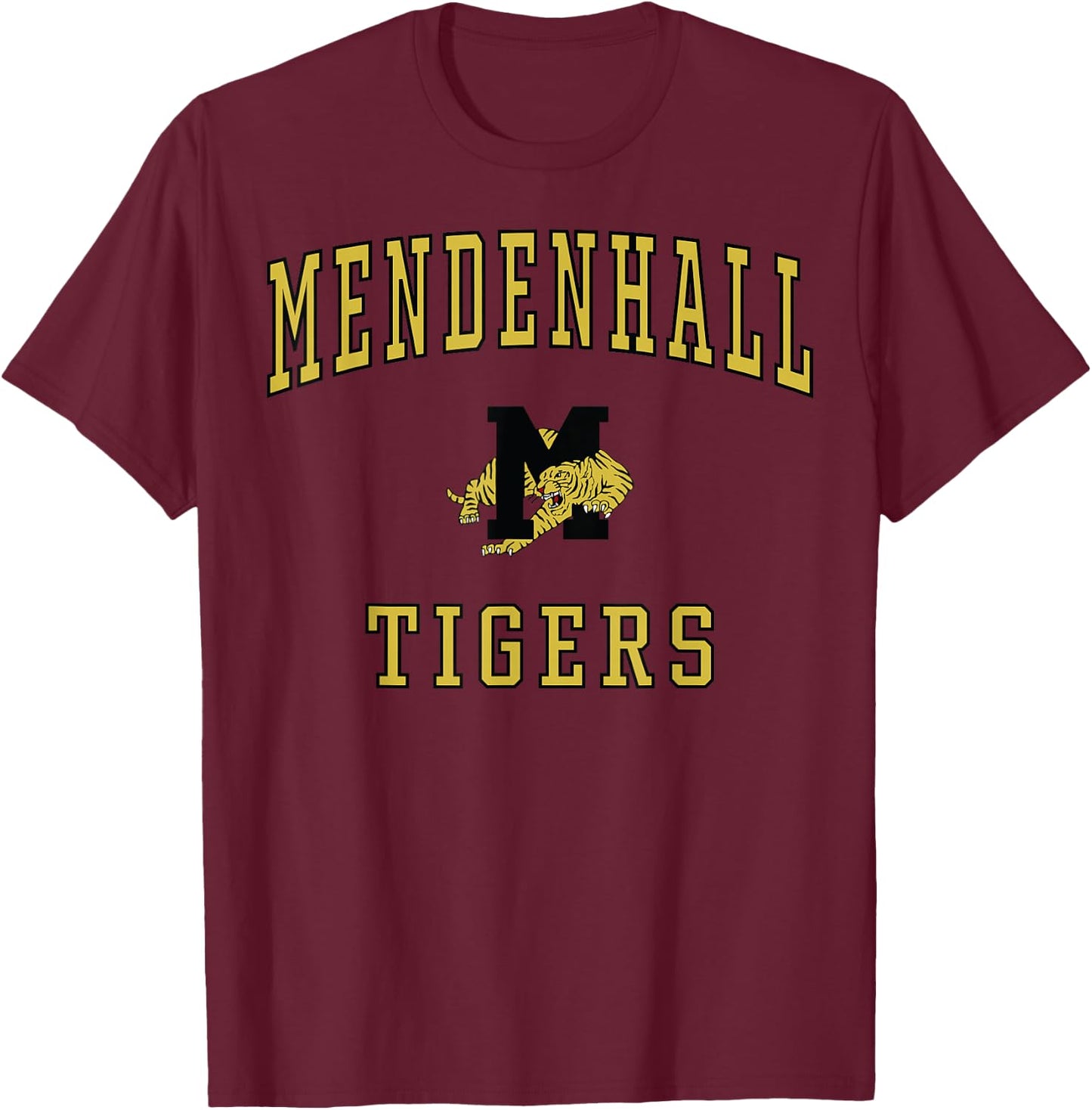 Mendenhall High School Tigers T-Shirt - T-Shirt | Maroon