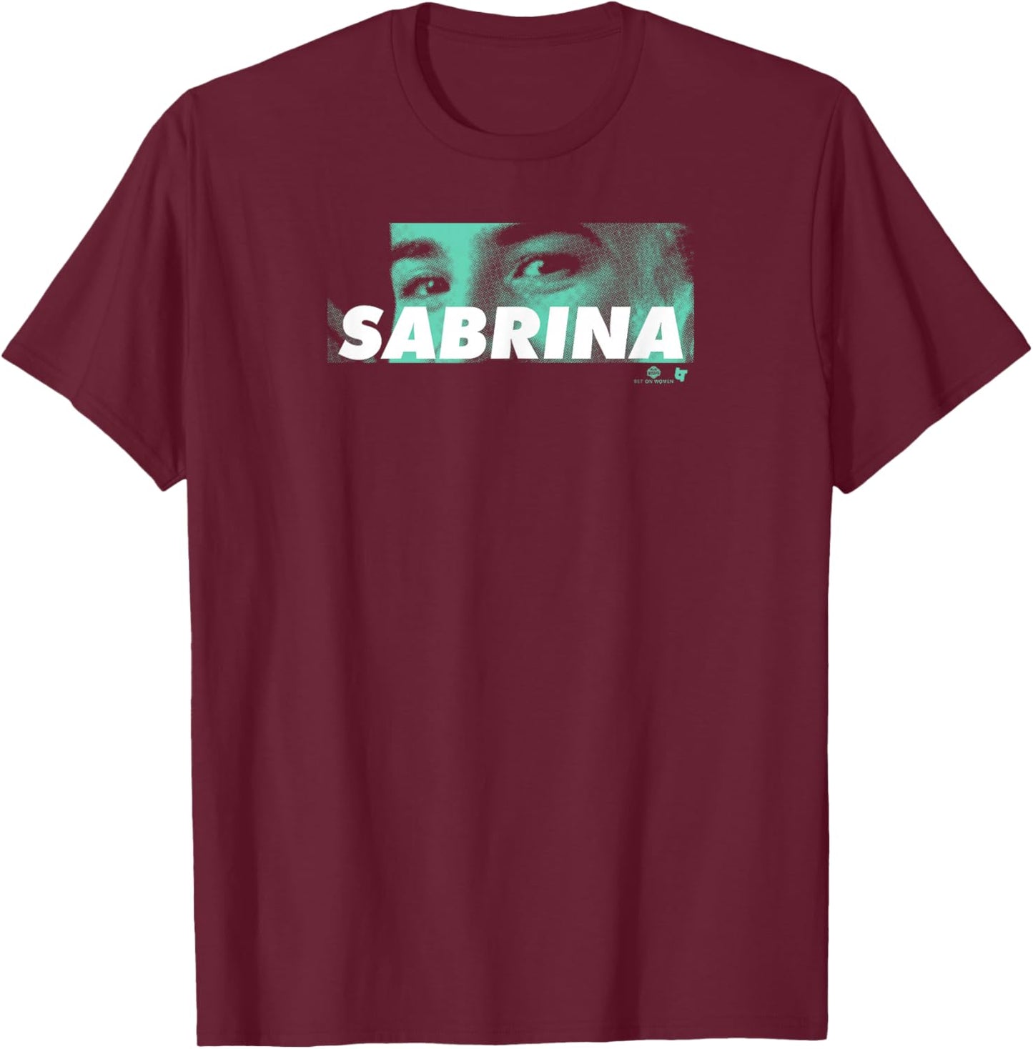 Sabrina Ionescu - Sabrina Eyes - New York Basketball T-Shirt - T-Shirt | Maroon