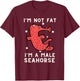 Pregnant Seahorse Joke - Seahorse Costume Fish And Aquarium T-Shirt - T-Shirt | Maroon