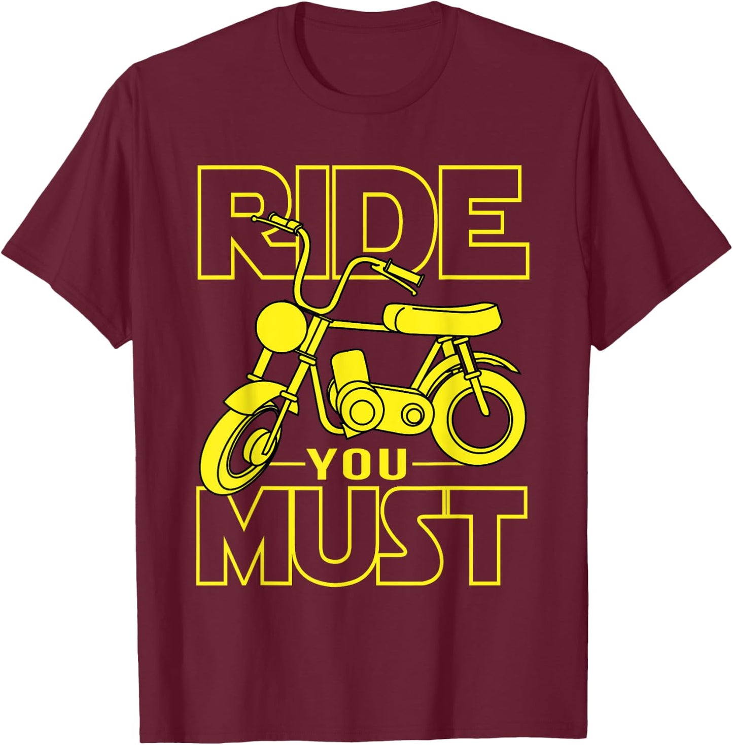 Minibike Mini Motorbike Funny Pocket Bike T-Shirt - T-Shirt | Maroon