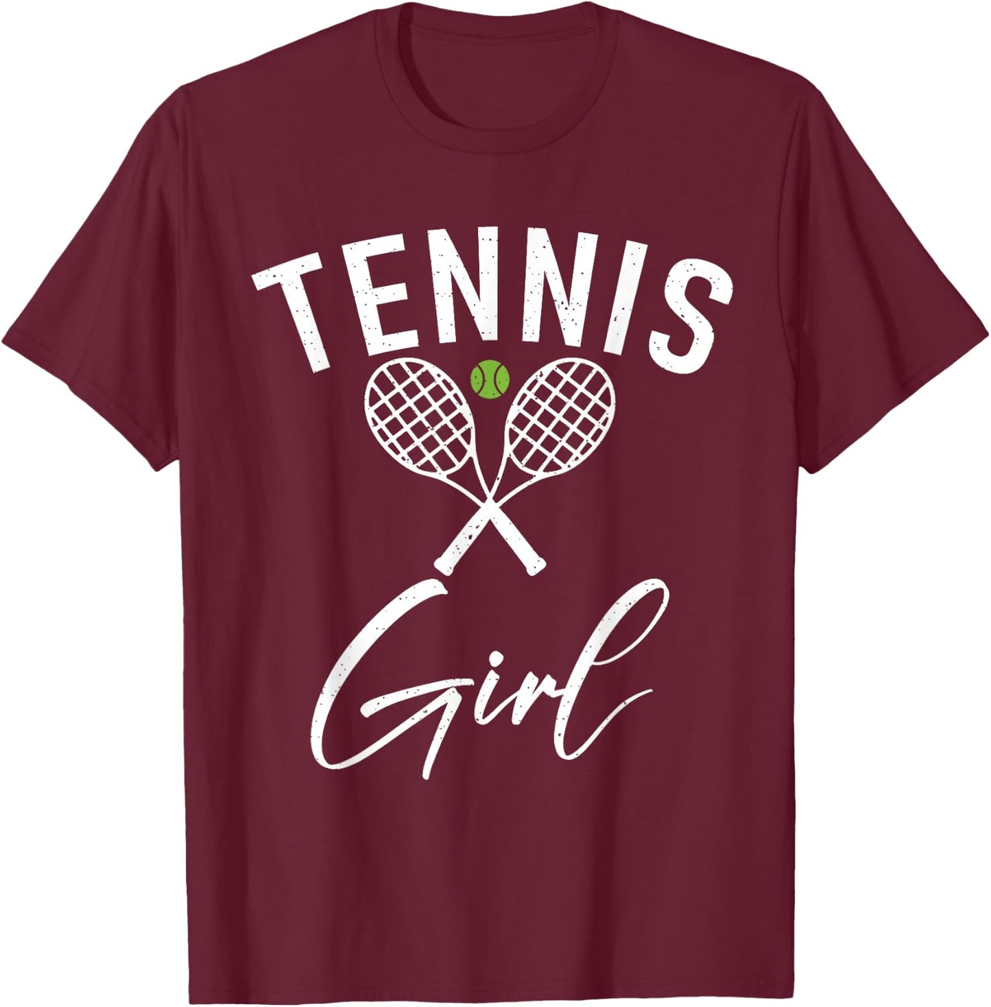 Tennis Girl T-Shirt - T-Shirt | Maroon