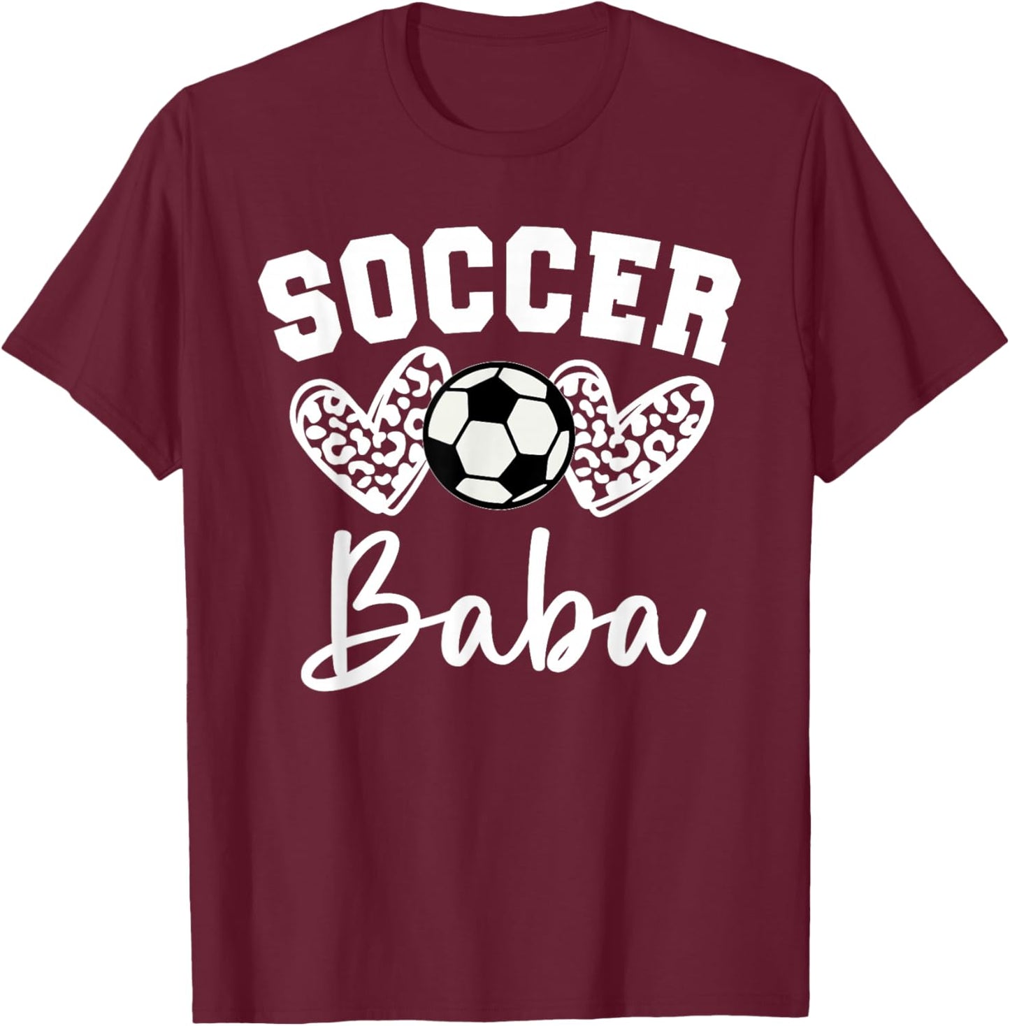 Soccer Baba Matching Family Soccer T-Shirt - T-Shirt | Maroon