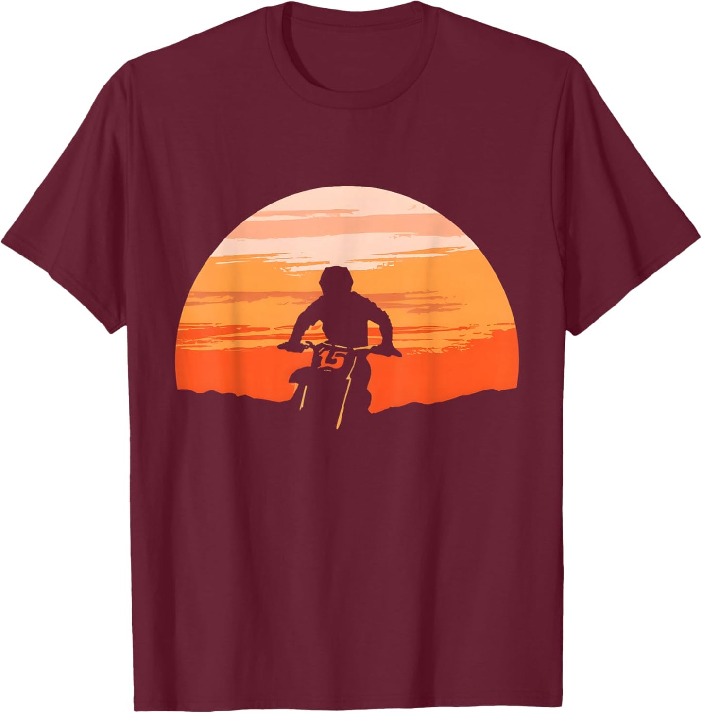 Motocross Dirt Bike Motocross Dirtbike Enduro kids Boys Men T-Shirt - T-Shirt | Maroon