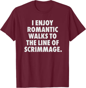 Funny Football Lineman Offensive T-Shirt - T-Shirt | Maroon