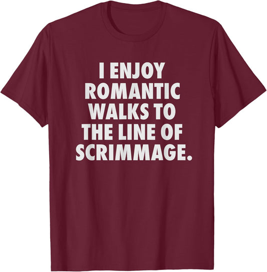 Funny Football Lineman Offensive T-Shirt - T-Shirt | Maroon