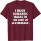 Funny Football Lineman Offensive T-Shirt - T-Shirt | Maroon