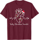 Tachy Christmas Sweater Anatomy Heart Cardiac Nurse Xmas T-Shirt - T-Shirt | Maroon